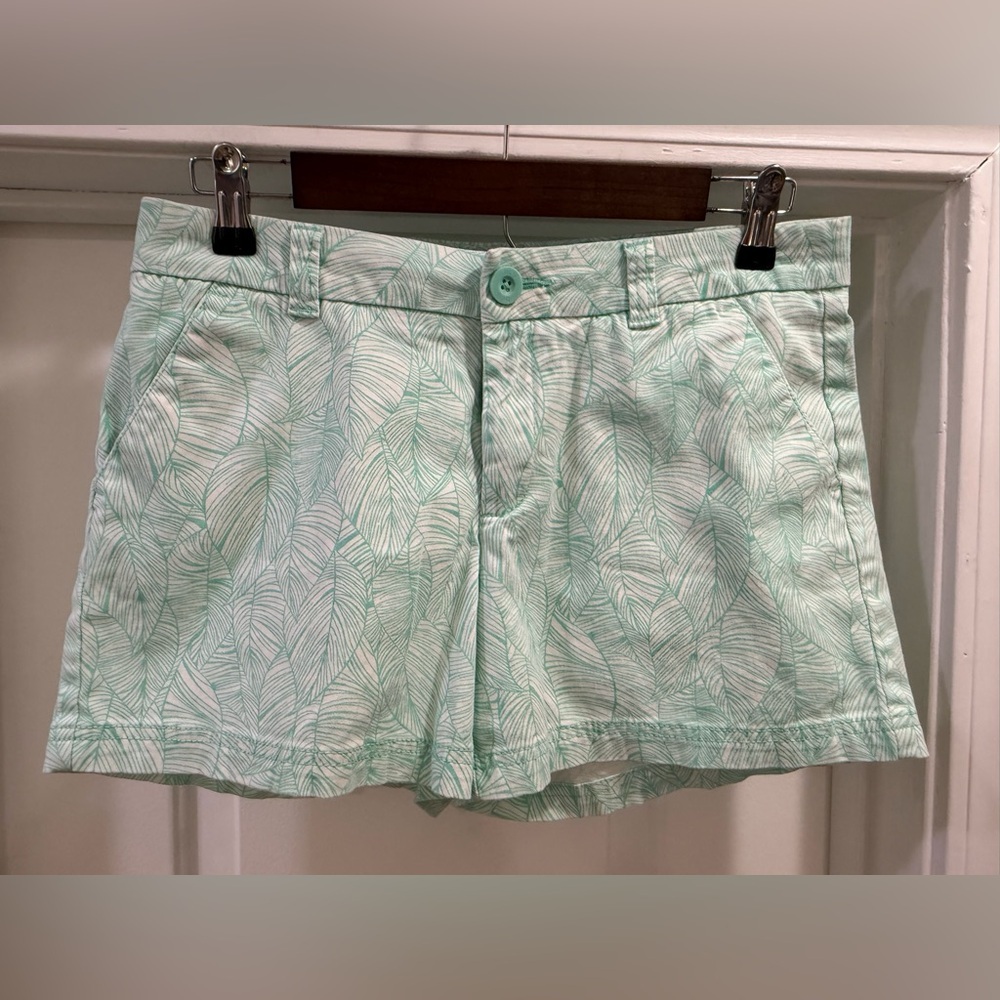 BCG by Academy Sports  Mint Leaf-Print Women's Shorts Size 6